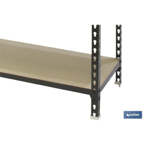 ESTANTERÍA ANTRACITA 5 BALDAS DE MADERA 1800 X 900 X 400 MM