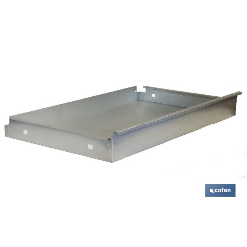 CAJÓN ACERO CON GUÍAS TELECÓPICAS PARA BANCO DE TRABAJO 110 X 1075 X 590 MM