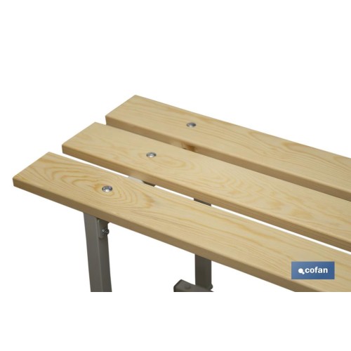 BANCO DE VESTUARIO MADERA L-1000 MM