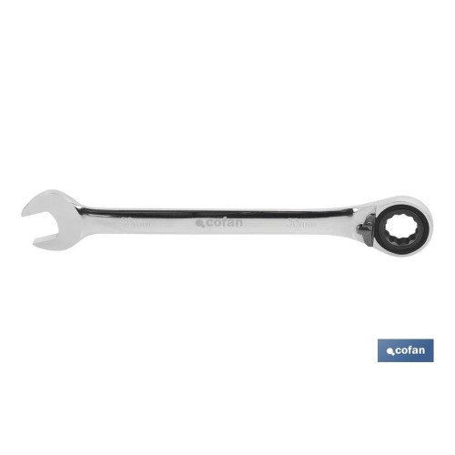 LLAVE COMBINADA CARRACA REVERS. 30MM