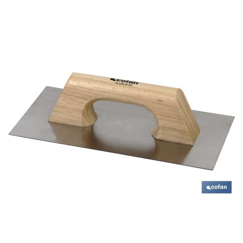 LLANA LISA INOX MANGO MADERA 300X150X0,6