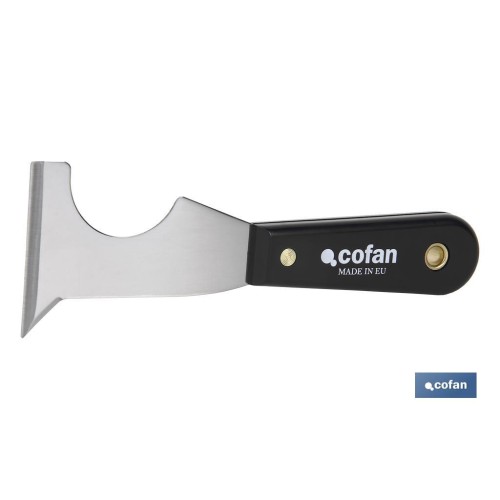 ESPATULA MULTIUSOS ACERO CARBONO MANGO PLASTICO 65MM