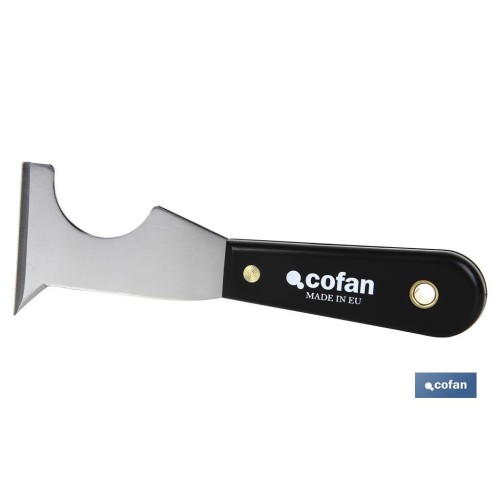 ESPATULA MULTIUSOS ACERO CARBONO MANGO PLASTICO 65MM