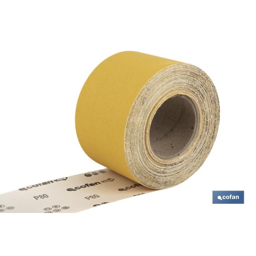 ROLLO LIJA DE PAPEL 100 X 25 M. G.80