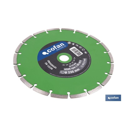 DISCO DIAM. UNIVERSAL BASICO 230 MM.