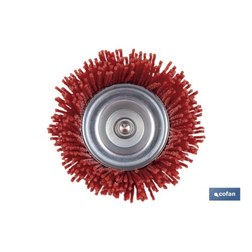 CEPILLO COPA DE NYLON 6 MM X Ø75