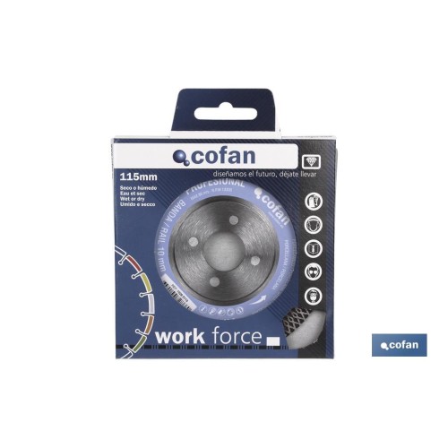 DISCO DIAMANTE PORCELANICO EXTRAFINO H-10mm, 115mm