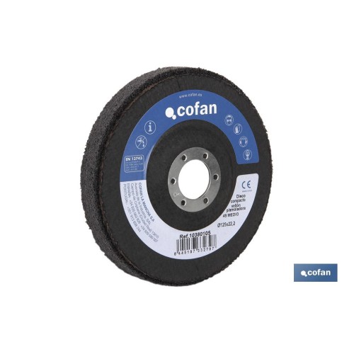 DISCO COMPACTO VELLON P/AMOLADORA Ø115 4A DESBASTE