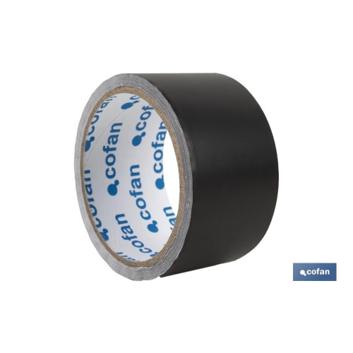 CINTA DE ALUMINIO NEGRA 30 MICRAS 50 MM X 10 M