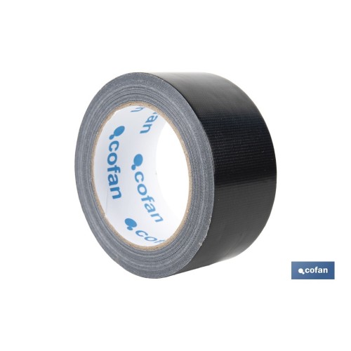 CINTA AMERICANA NEGRA 190 MICRAS 50 MM X 25 M