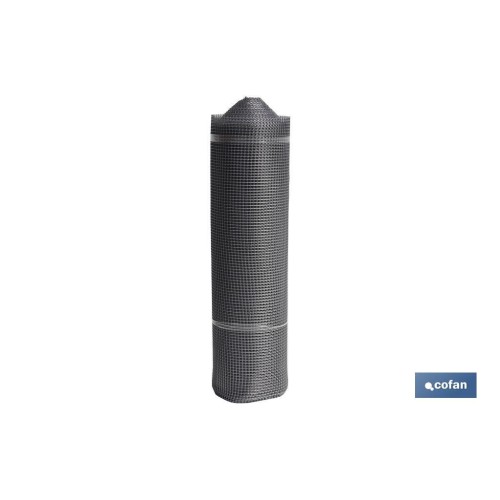 MALLA PLAST. CUADRADA JARDIN 10mm GRIS PLATA 1x25m