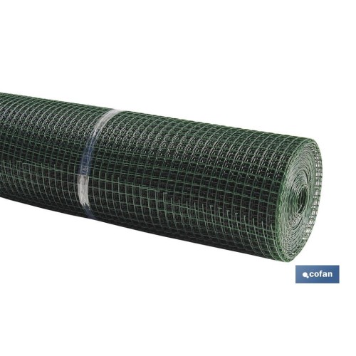 MALLA PLAST. CUADRADA JARDIN 20mm VERDE 1x25m