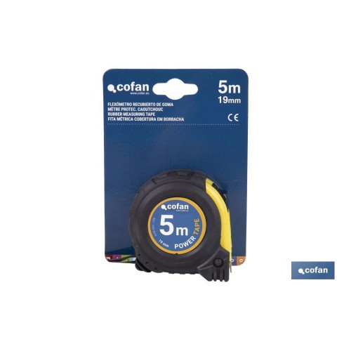 FLEXÓMETRO PROTEC. GOMA 19 MM X 5 M