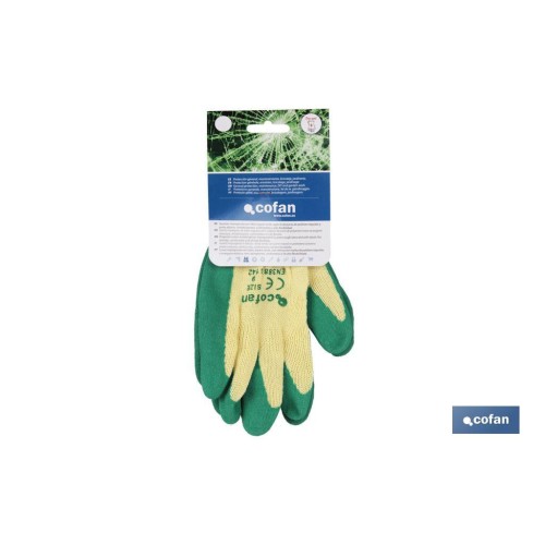 GUANTE LATEX RUGOSO VERDE TALLA 10