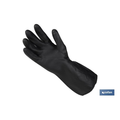 GUANTE NEGRO NEOPRENO 100% T 8