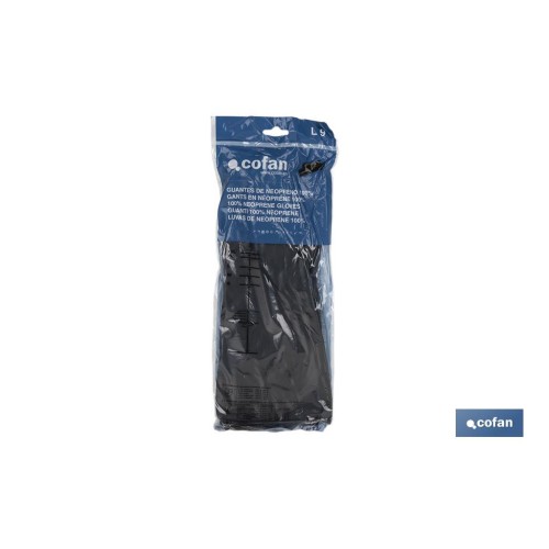 GUANTE NEGRO NEOPRENO 100% T 9