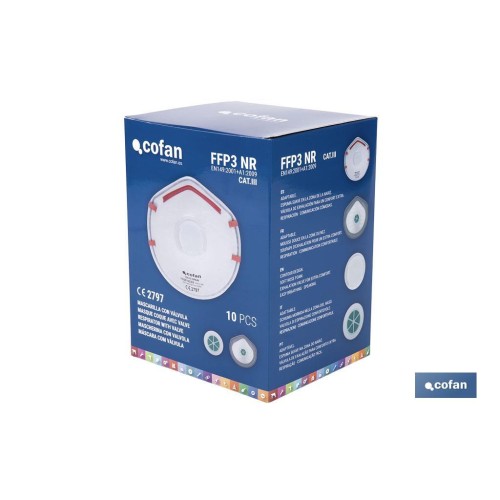 MASCARILLA PROTEC. C/VALVULA CE FFP3 NR