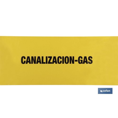 CINTA BALIZ. CANALIZACION GAS 150MMX250MTS
