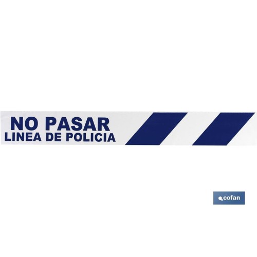 CINTA BALIZ. NO PASAR LINEA POLICIA 80MMX100MTS