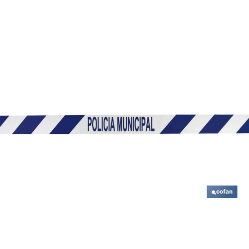 CINTA BALIZ. POLICIA MUNICIPAL  80MMX100MTS