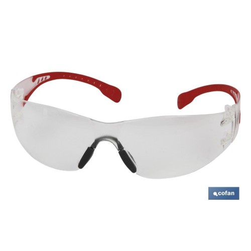 GAFAS SEGURIDAD SUPER LIGERA 18Grs LENTE CLARA
