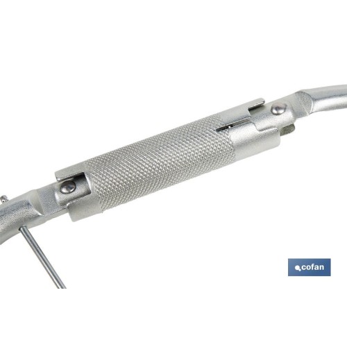 GANCHO DE ACERO CON BLOQUEO AUTOMÁTICO APERTURA 59 MM RUPTURA +23 kN