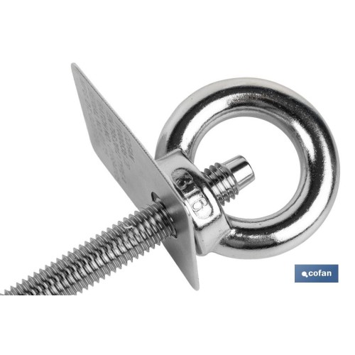 PUNTO DE ANCLAJE INOX. M12 RUPTURA +23 kN