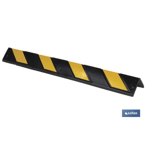 ESQUINERO RECTO 800X100X8MM AMAR/NEGRO