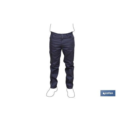 PANTALON TRABAJO SERVET 245 gms/m AZUL MARINO T-38