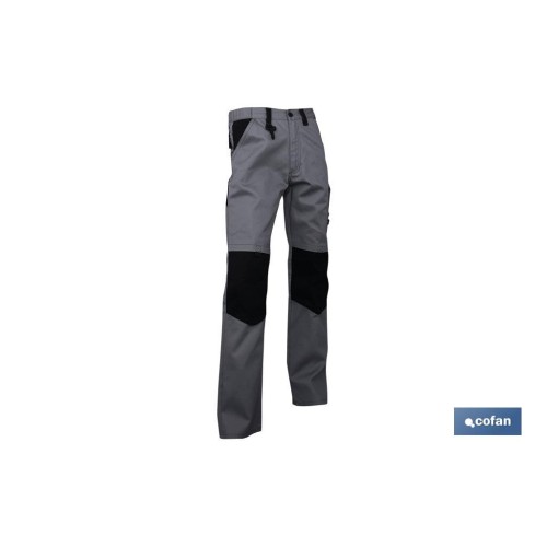 PANTALON TRABAJO LENOIR 280gms/m GRIS-NEGRO T-38