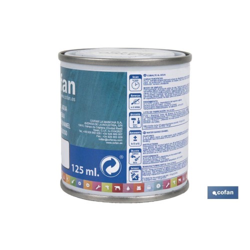 ESMALTE AL AGUA (125 ML) BLANCO BRILLO