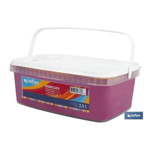 PINTURA PLÁSTICA MONOCAPA Magenta (2,5 LT)