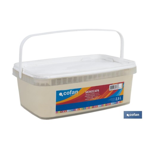 PINTURA PLÁSTICA MONOCAPA Marfil (2,5 LT)