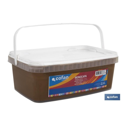 PINTURA PLÁSTICA MONOCAPA Marron Choco. (2,5 LT)