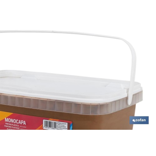 PINTURA PLÁSTICA MONOCAPA Marron Choco. (2,5 LT)