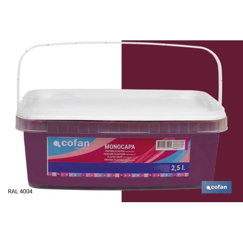 PINTURA PLÁSTICA MONOCAPA Magenta Bohem (2,5 LT)