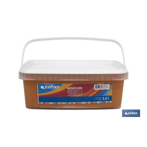 PINTURA PLÁSTICA MONOCAPA Naranja Tostado (2,5 LT)
