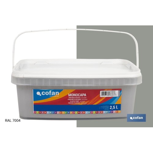 PINTURA PLÁSTICA MONOCAPA Gris Perla (2,5 LT)