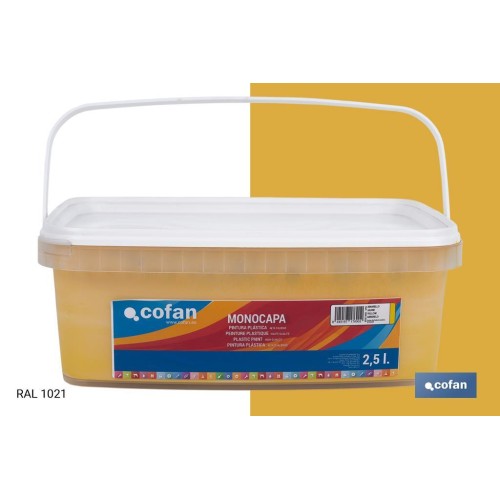 PINTURA PLÁSTICA MONOCAPA Amarillo (2,5 LT)