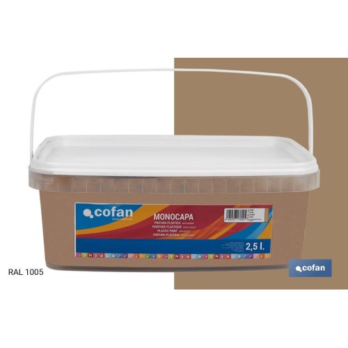 PINTURA PLÁSTICA MONOCAPA Ocre (2,5 LT)