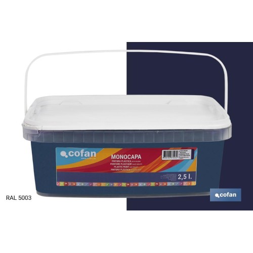 PINTURA PLÁSTICA MONOCAPA Azul Noche (2,5 LT)