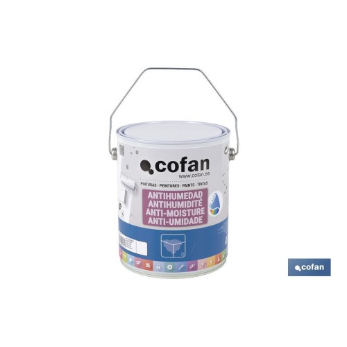 PINTURA ANTIHUMEDAD AL AGUA (4 L)  BLANCO MATE
