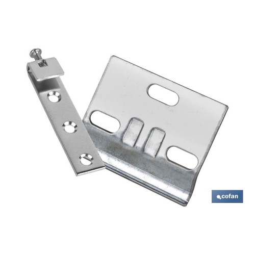 SET COLGADOR DE ARMARIO ZINCADO 60 MM