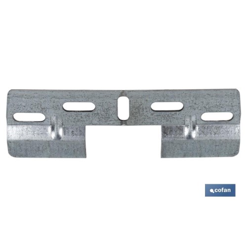 PLACA COLGADOR DOBLE 130 MM CON HUECO 42 MM
