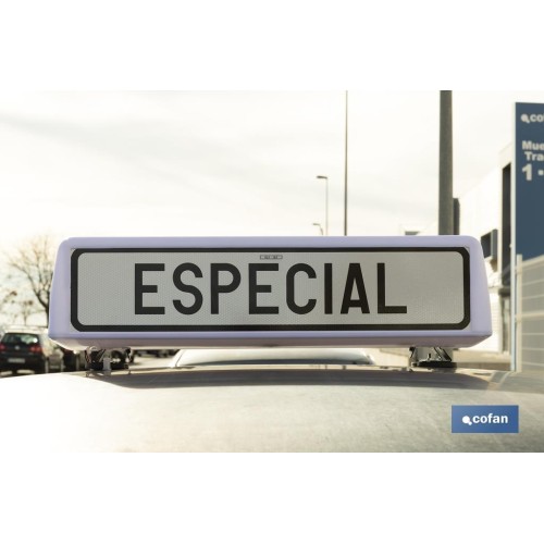 CARTEL AVISADOR ACOMP. VEH. - ESPECIAL V-21