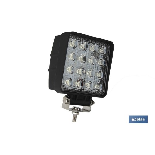 FARO TRABAJO 16 LED 3360Lm 6000K 48W, IP67 (10-30V)