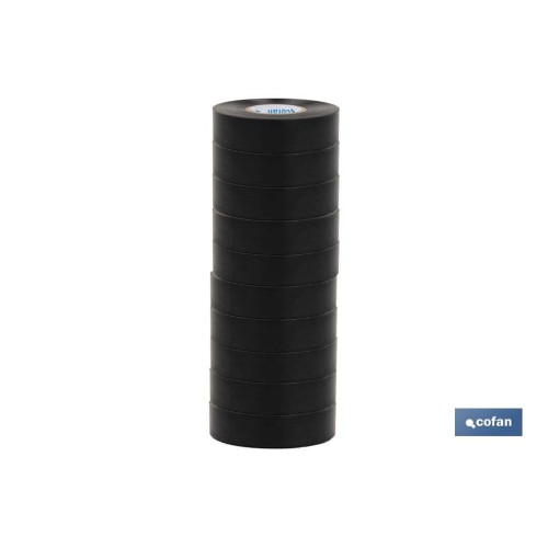 CINTA AISLANTE 180 Micras NEGRA 19mmX20 Metros