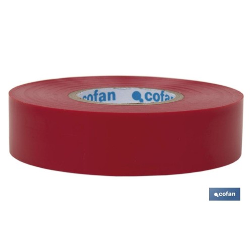 CINTA AISLANTE 180 Micras ROJA 19mmX20 Metros