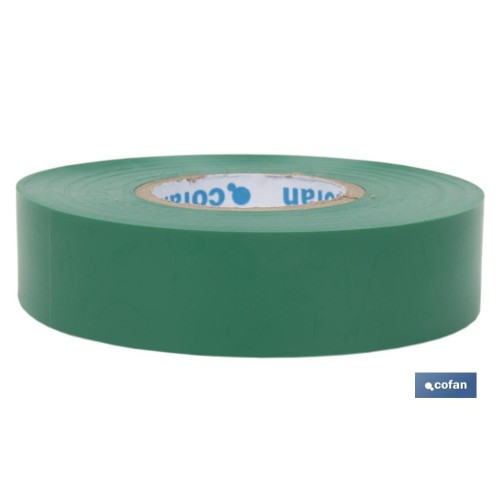 CINTA AISLANTE 180 Micras VERDE 19mmX20 Metros