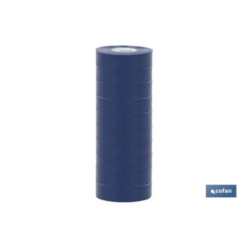 CINTA AISLANTE 180 Micras AZUL 19mmX20 Metros